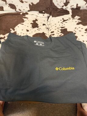Columbia Navy T-Shirt with Yellow Logo